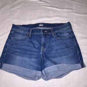 Old navy cuffed denim shorts size 8